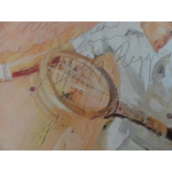 Vintage ’75 Bobby Riggs Signed Autographed GRAND MASTERS’ Tennis Program Detroit - Picture 3 of 10